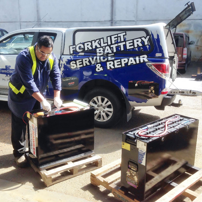 Fork Lift Battery Service New Zealand Maintenance Repair Refurbish Cascade Forklift Batteries